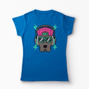 Tricou Personalizat Cool Dog - Femei-Albastru Regal